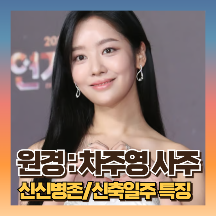 <b>원경 차주영</b> 사주 보니 악역 잘맞는 이유 (ft신신병존, 신축일주)