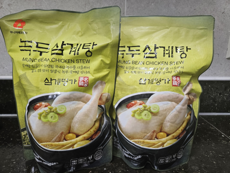  마니커 녹두삼계탕으로 간편 몸보신 음식 해결