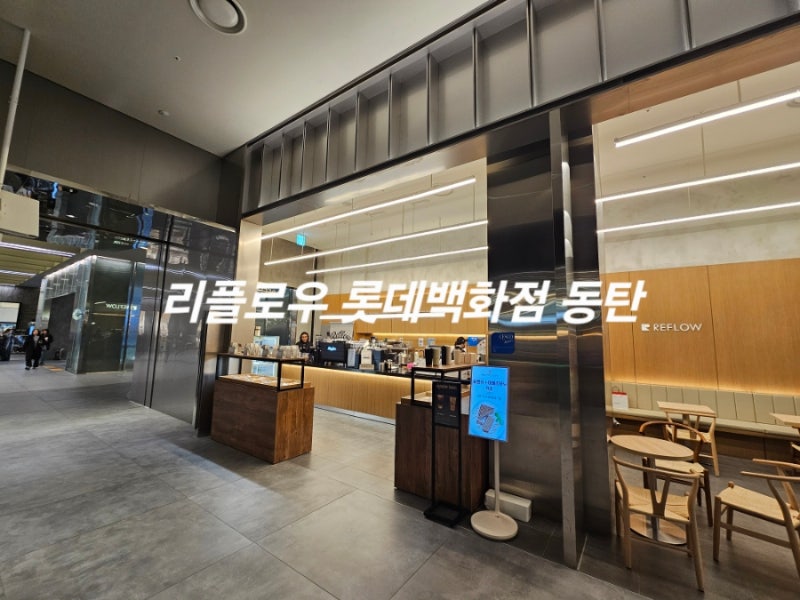 롯데백화점 동탄 리플로우 카페(베이비복스 이희진님 카페) 방문했어요~