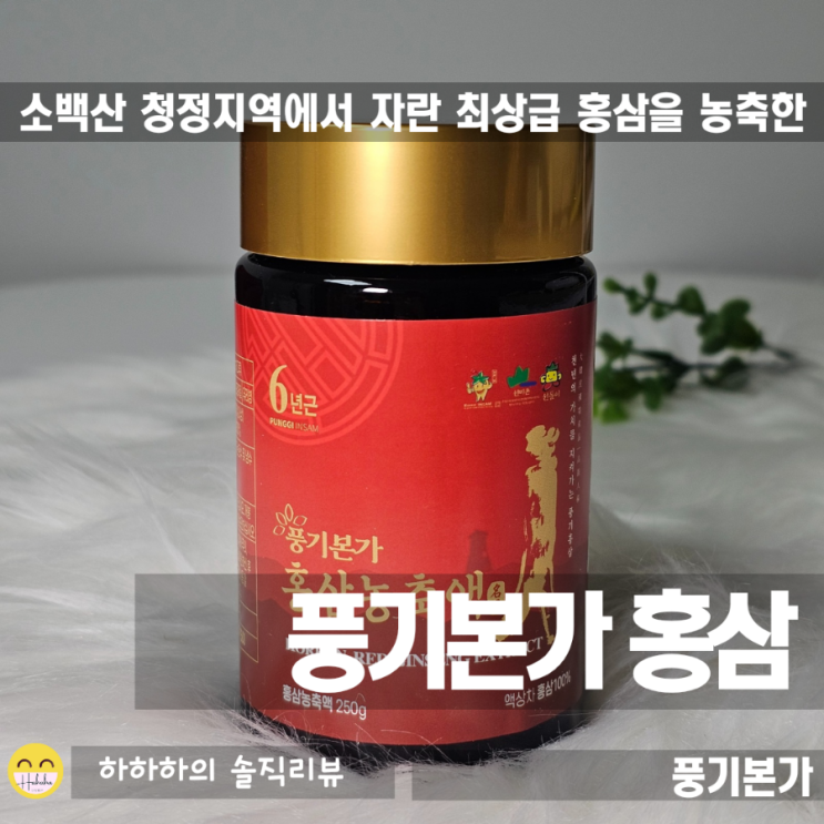  어른들 명절선물, 소백산 풍기본가인삼 홍삼농축액