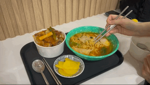  청주공항 맛집 '모닥치기 분식' : 김밥, 떡볶이, 튀김, 라면