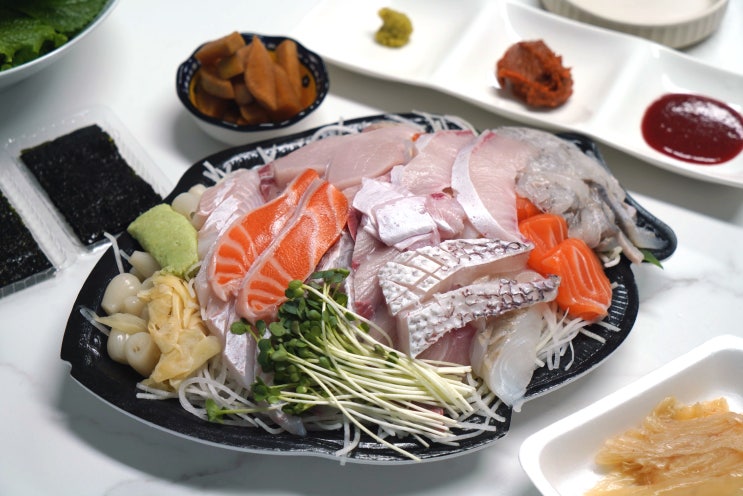 노량진수산시장맛집 '푸른바다' - 방어부터 도미까지 숙성회의 참맛!