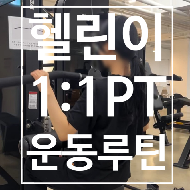  [탄현헬스장] PT 헬린이 운동루틴 이렇게만 하세요~!