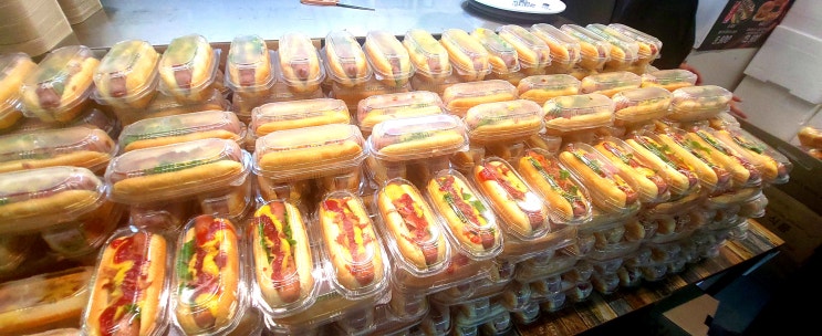  강화도 단체주문 맛도 크기도 핫도그대마왕
