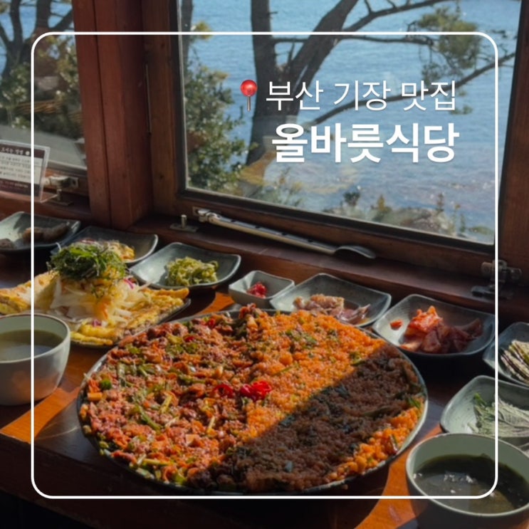  부산 기장맛집 올바릇식당 꼬막비빔밥 육전 내돈내산 후기