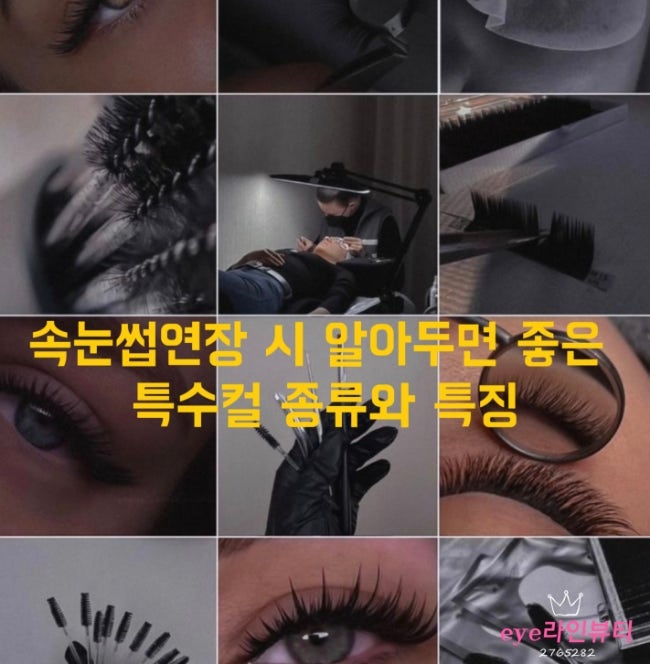  전주속눈썹연장 전 필독! 특수컬 종류와 관리법