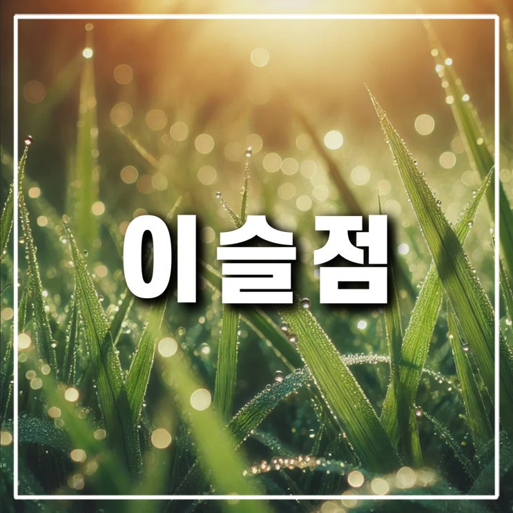  이슬점과 노점 Dewpoint 온도 뜻 계산 방법은?
