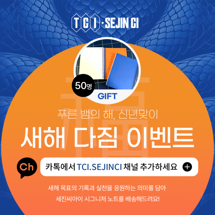  푸른 뱀의 해! 새해 다짐 이벤트