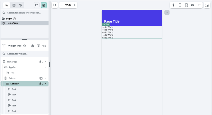  [FlutterFlow] ListView 위젯