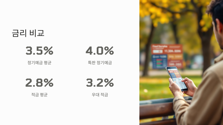  정기예금과 적금 비교: 금리와 혜택 분석