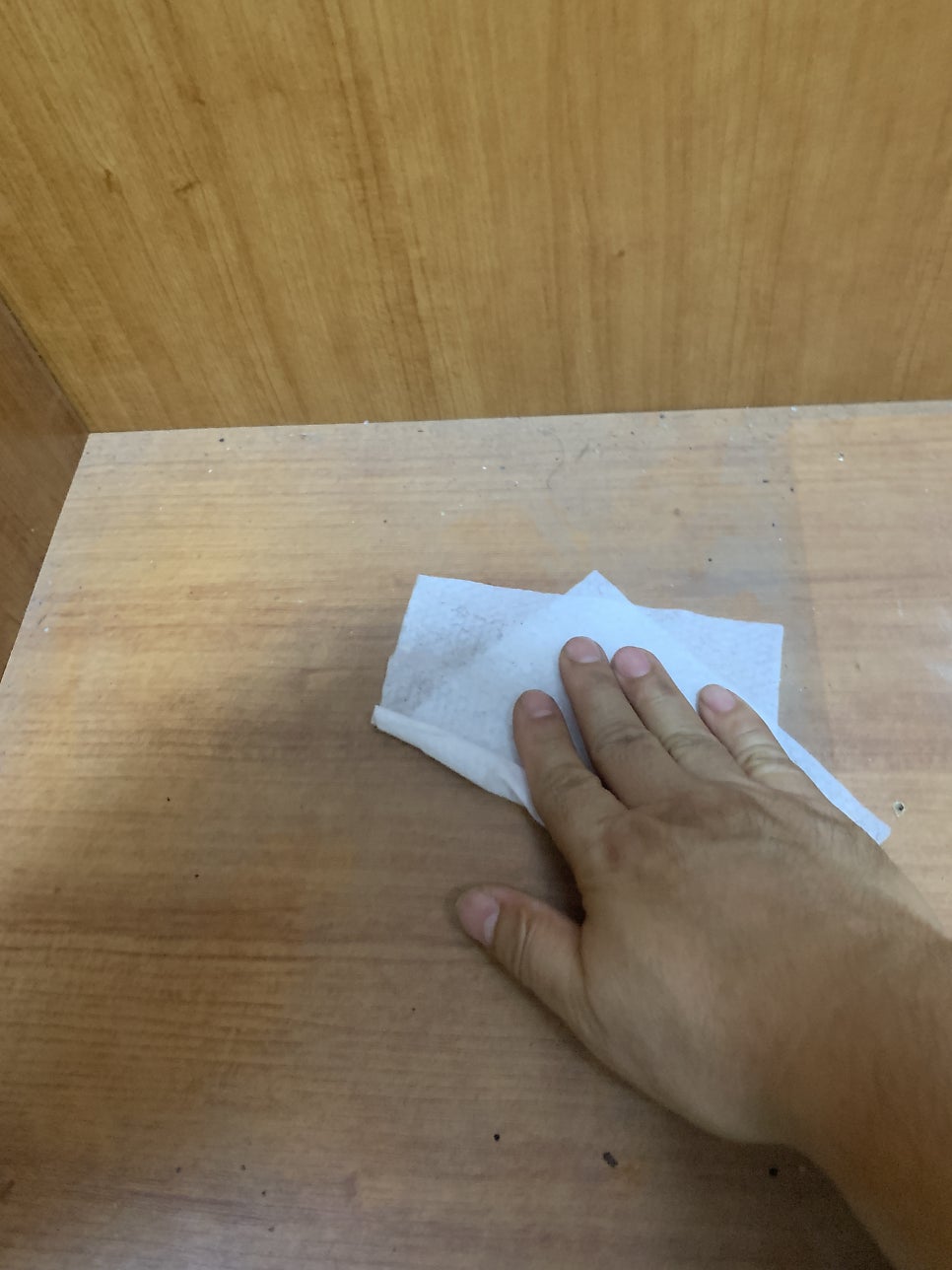 4단 신발장 주문제작 및 신발장 시트지 작업