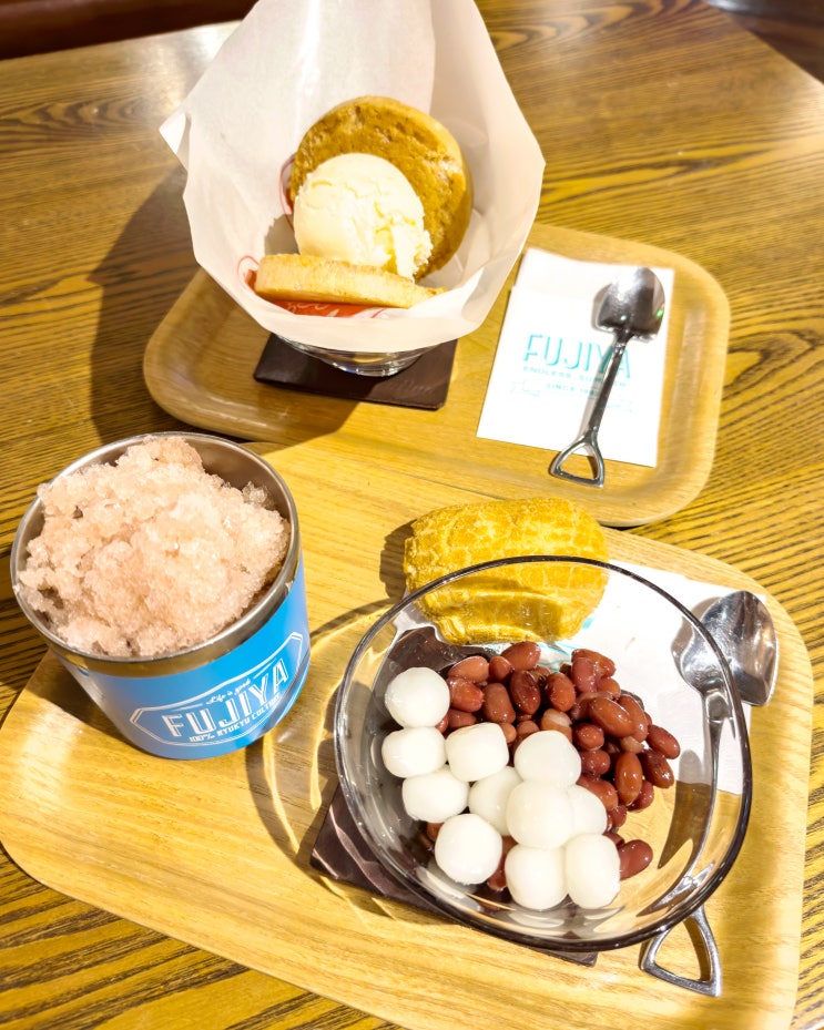  일본 오키나와 나하 맛집: 전통 팥빙수 젠자이, 디저트로 최고! 富士家 泊本店 by 석영작가