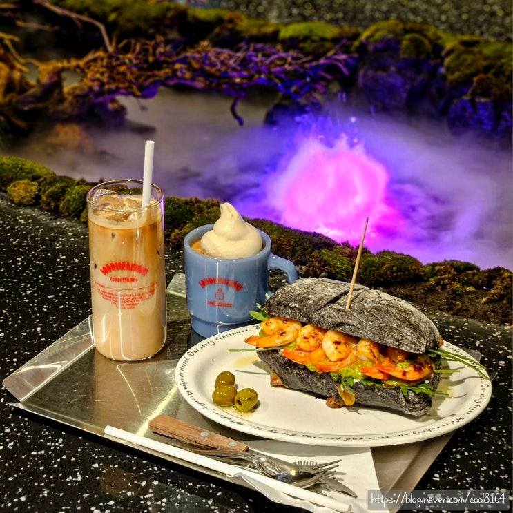  포항 양덕 신상 카페, 케어키즈존 브런치 맛집 쉬림프아보카도샌드위치 추천, 소디스커피 양덕점