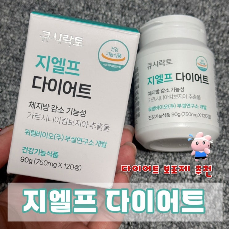  다이어트 보조제 추천 큐시락토 지엘프