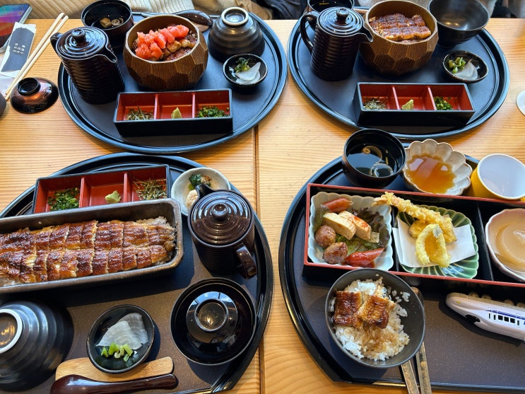  나카스 장어덮밥 맛집 우나기 욘다이메 키쿠가와 하루요시점 예약후기 후쿠오카 아기랑여행