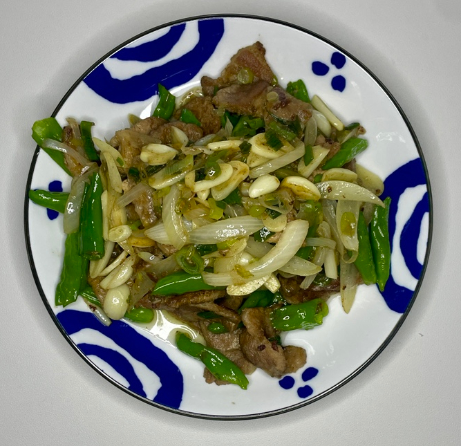  돼지고기 야채 볶음과 두부 김치로 냉장고 비우기