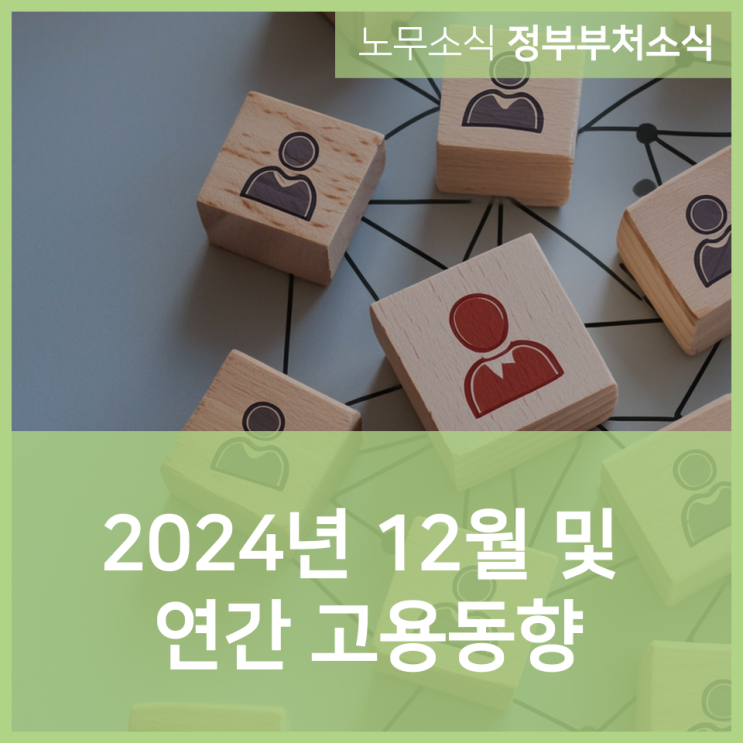  2024년 12월 및 연간 고용동향