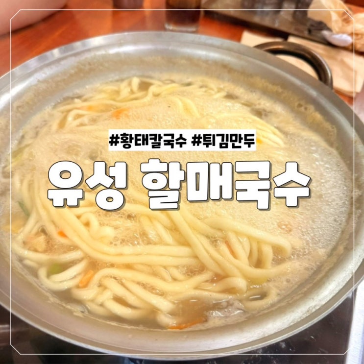  [대전 유성구 노은본점] 매일 오전부터 소문난 노은동 칼국수 유성할매국수
