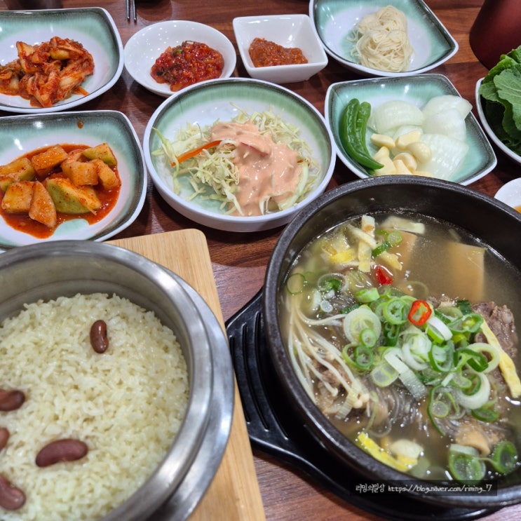  양산밥집 평산동 신상 왕갈비탕 맛집 :: 솔향정 삼색 왕갈비탕 대한민국본점