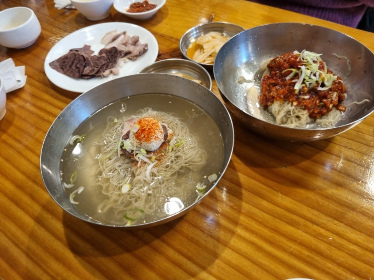  [논현역 맛집] 깊은 맛의 평양냉면을 즐길 수 있는 강남 냉면 명가 의정부 평양면옥 신사점 메뉴들 리뷰.
