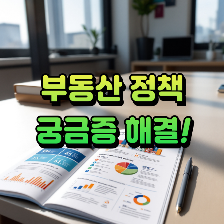  부동산 정책의 이해, 어디까지 알고 계시나요? 핵심만 쏙쏙!