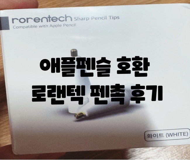  쿠팡 아이패드 애플펜슬 펜촉 가성비 좋은 로랜텍 펜촉 추천 메탈 샤프 팁스 1세대 2세대 호환 / 내돈내산 후기