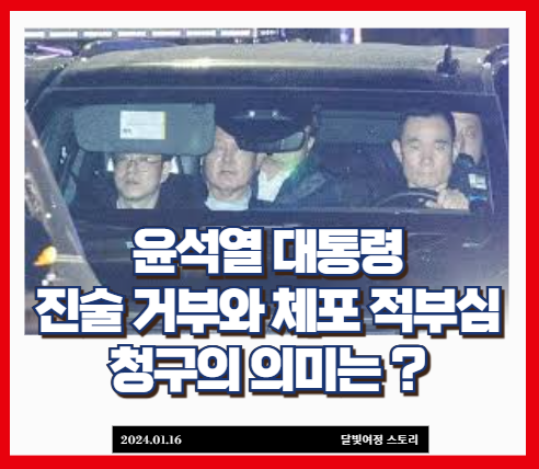 윤석열의 <b>체포적부심</b> 청구, 수사 방해 위한 법꾸라지 전략인... 