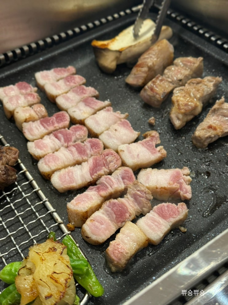  인천청라맛집 고기모임 직접 구워주는 여수갓육고 청라점