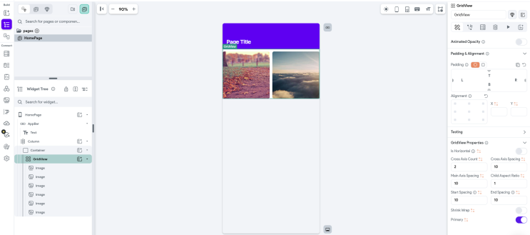  [FlutterFlow] GridView 위젯