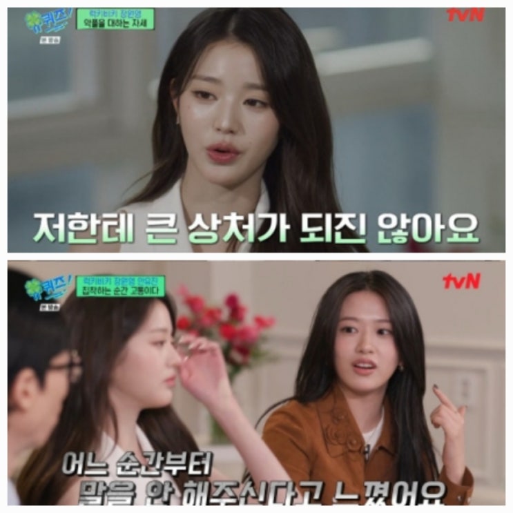 장원영 유퀴즈 악플 심경 럭키비키 뜻 안유진 출연 장원영 유퀴즈 악플 심경 럭키비키 뜻 안유진 출연