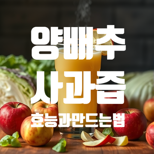 양배추사과즙효능과 만드는법 부작용