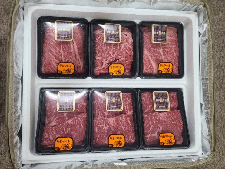  명절선물세트 현대백화점 한우 소담 세트 추천 (1.2kg)