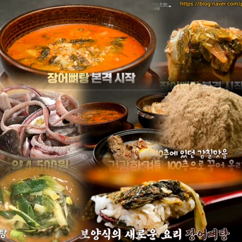 알토란 장어뼈탕 레시피 이상민 장어탕 끓이는법 얼갈이배추된장국 몸보신음식