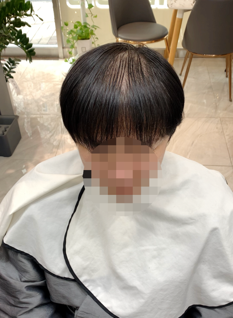  남자 숱없는 머리 더블 링거펌 추천드립니다