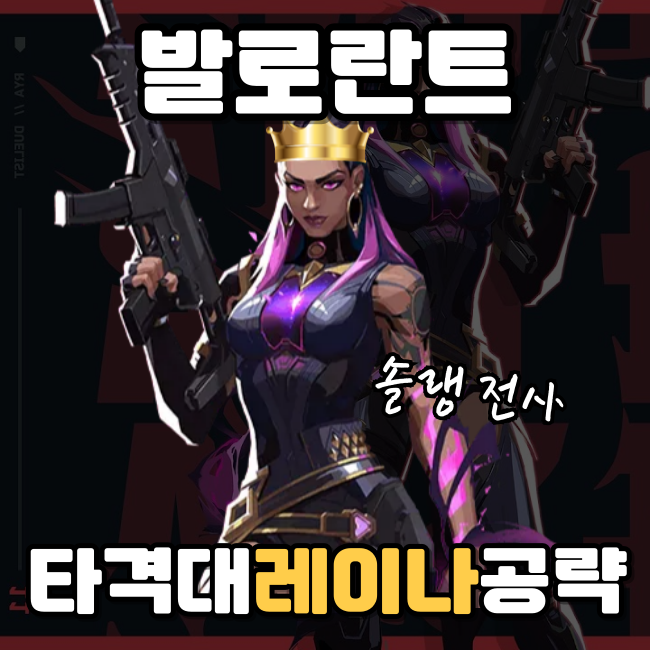 발로란트 뉴비 초보자도 쉽게 따라 할 수 있는 레이나 스킬 공략