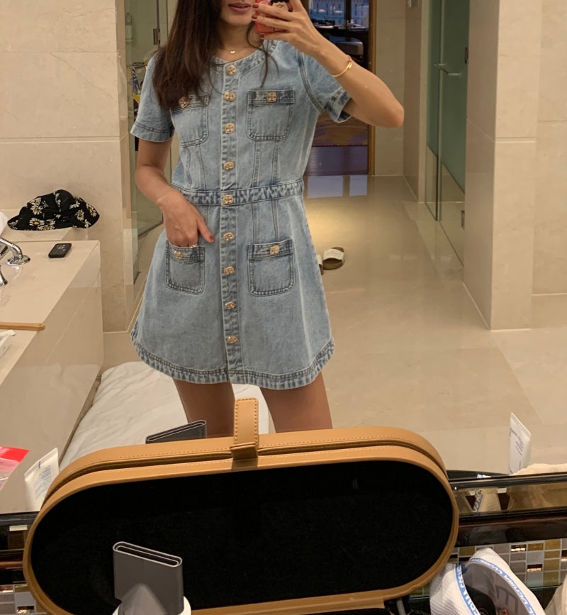 셀프포트레이트 여름원피스 파페치 세일중(사이즈팁)