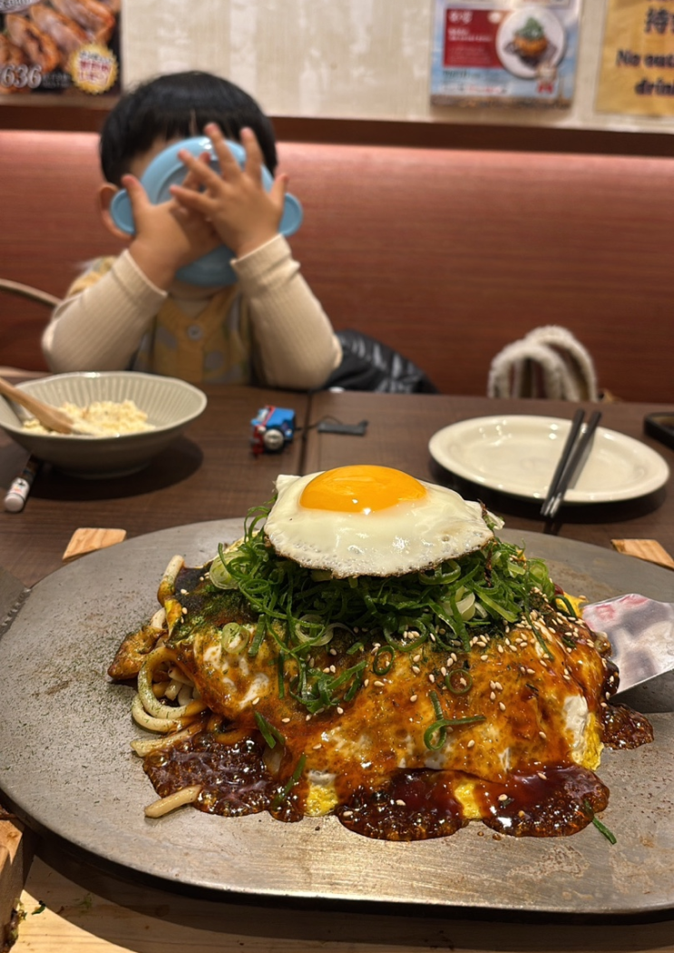  후쿠오카 아기랑 여행 캐널시티 맛집 오코노미야끼  덴코세카 / 타코야끼 긴타코