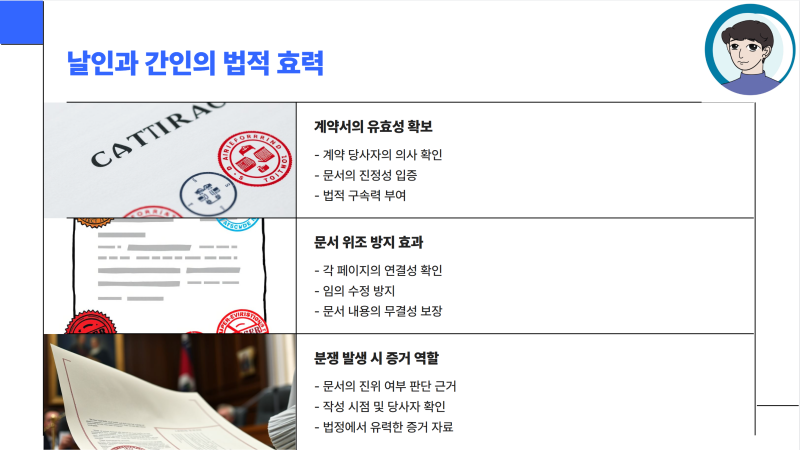 날인 간인 뜻, 계약서 완성도 200% 올리는 방법 : 네이버 블로그