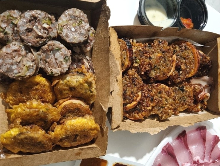  강릉중앙시장맛집 누룽지 오징어순대