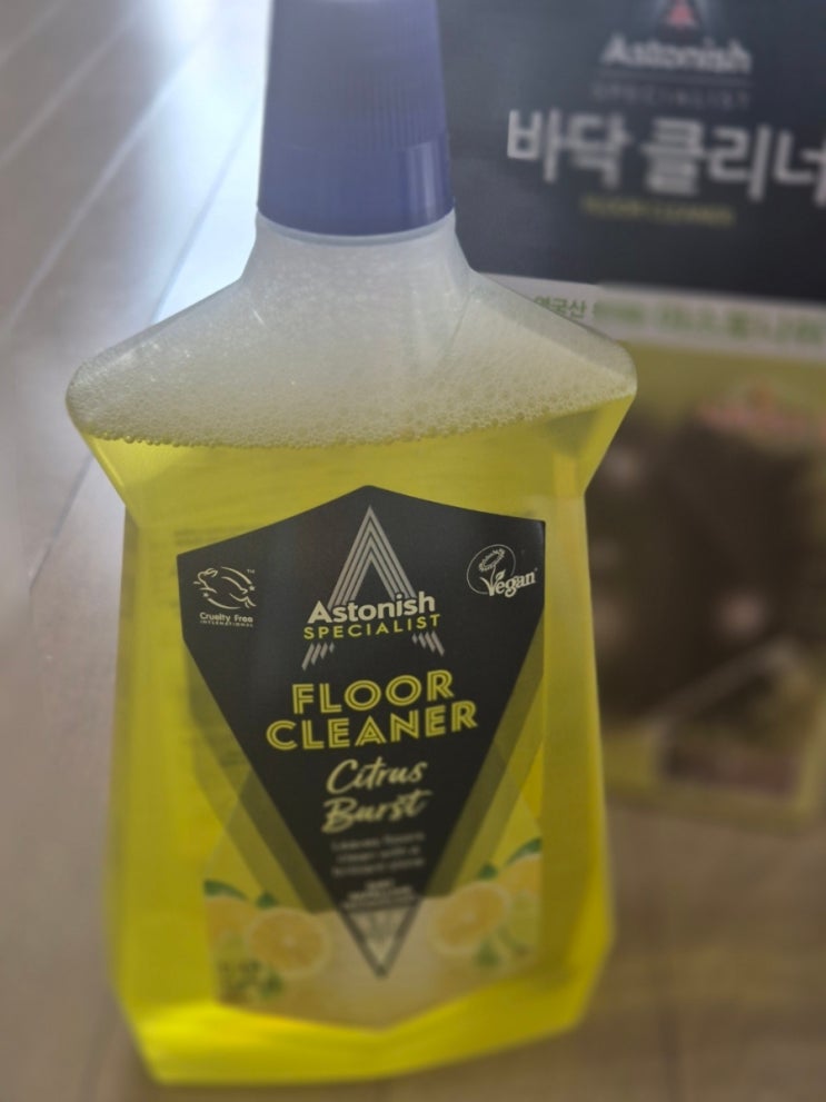  로봇 청소기 사용자를 위한 세제 추천 ( 로보락, 샤오미, 에코벡스 등 ) - 아스토니쉬 바닥 클리너 후기