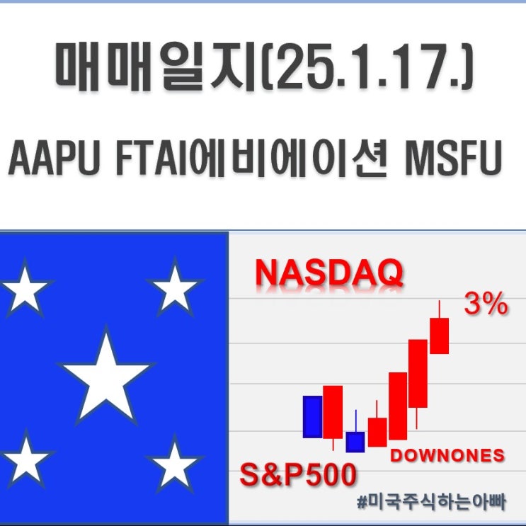  미국주식 매매일지(25.1.17.) AAPU  FTAI에비에이션 MSFU