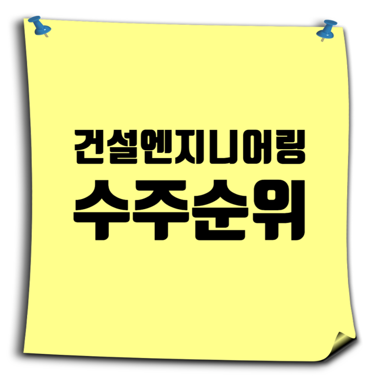  건설 엔지니어링 수주실적 톱15: 도화ENG·유신·한국종합기술·건화·동명기술공단