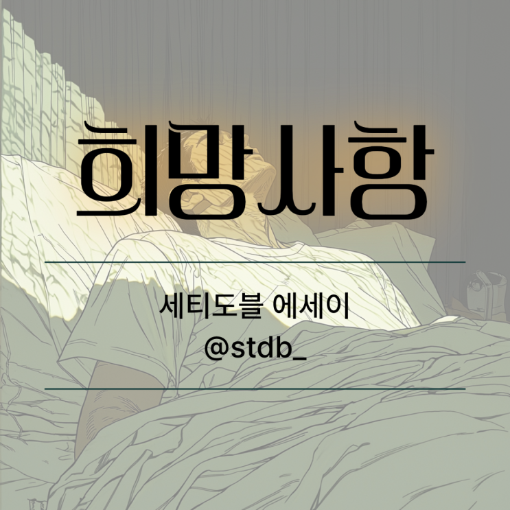  <희망사항> 세티도블 일상 에세이