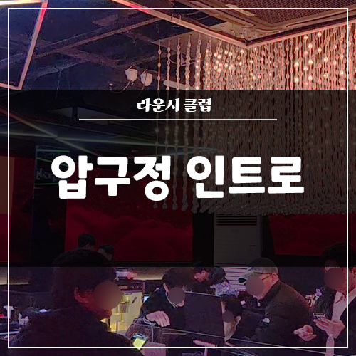  압구정 라운지 '인트로' 인테리어 / 음향 / 조명 / 영상 전체 시공