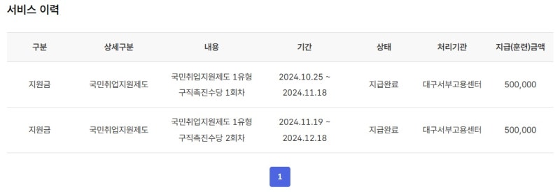 [국취제] 국민취업지원제도 1유형 선정 후기 (2) - 구직촉진수당 신청 방법 및 지급