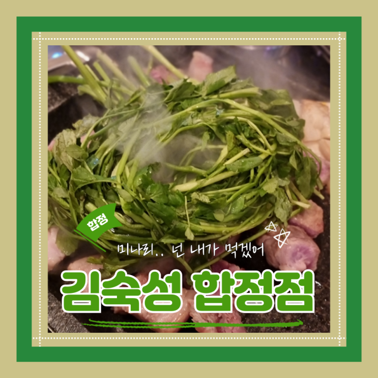  (합정 고기집) 합정역 삼겹살 가성비고기맛집 레트로느낌 뿜뿜 김숙성 합정점