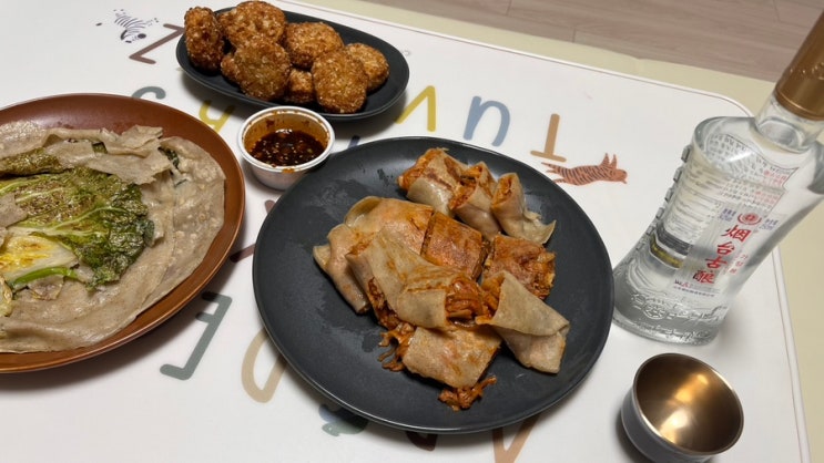  영월의 맛 예미분식 메밀전병과 메밀 부치기 택배로 즐기기