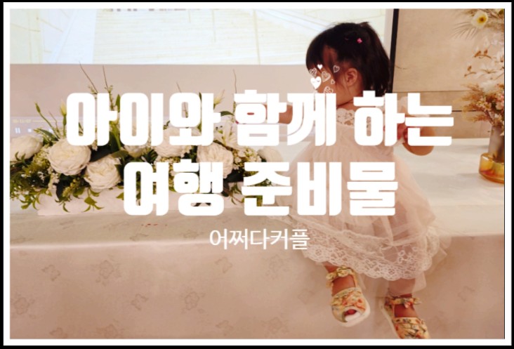  돌아기, 두돌아기, 세돌아기와 떠나는 국내여행, 해외여행 준비물 완벽 가이드