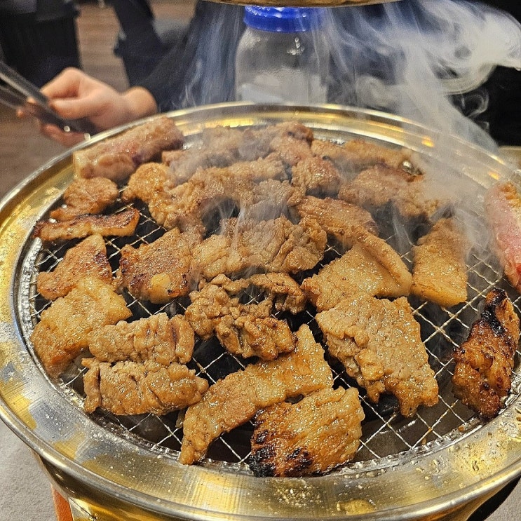  오누식당, 당감동고기집 | 달짝한 돼지갈비+껍데기 세트