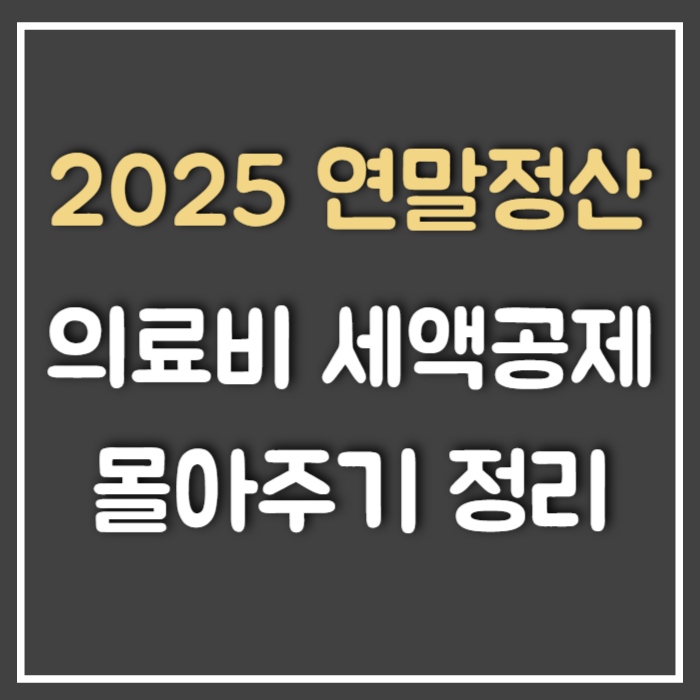  연말정산 부모님 의료비 세액공제 몰아주기 (Ft : 맞벌이, 사업자, 장모님, 형제 자매 총정리)